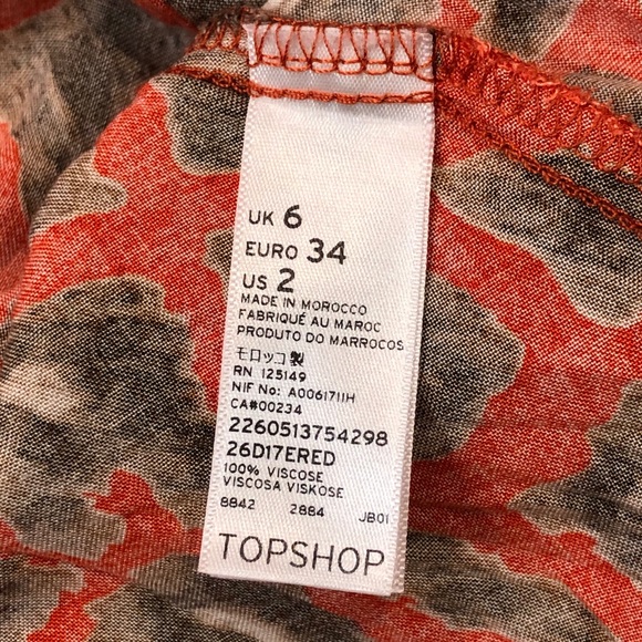 π€HOST PICKπ€ Topshop Leopard Button Front Dress - Picture 6 of 7